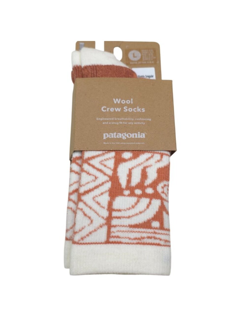 Patagonia Wool Crew Socks Large Quick-Wicking Merino Blend Breathable Cushioning - Picture 2 of 10